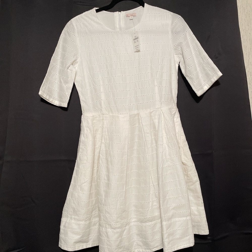 Womens Gap White Flare Dress